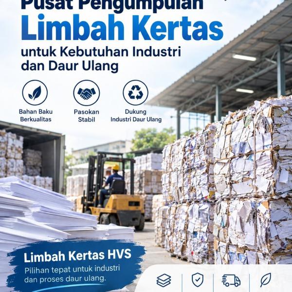Pusat Pengumpulan Limbah Kertas untuk Kebutuhan Industri dan Daur Ulang