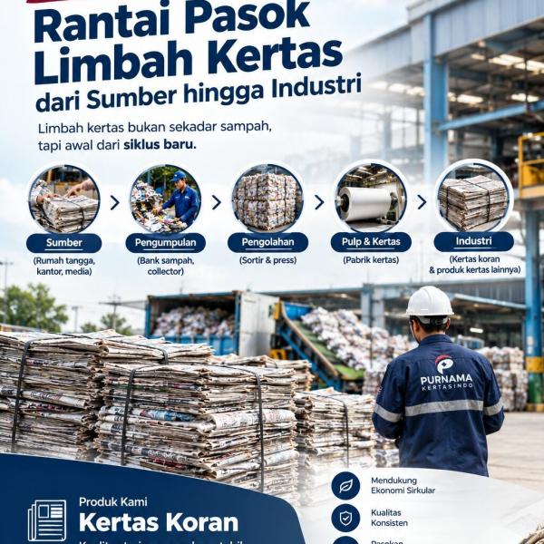 Mengenal Rantai Pasok Limbah Kertas dari Sumber hingga Industri